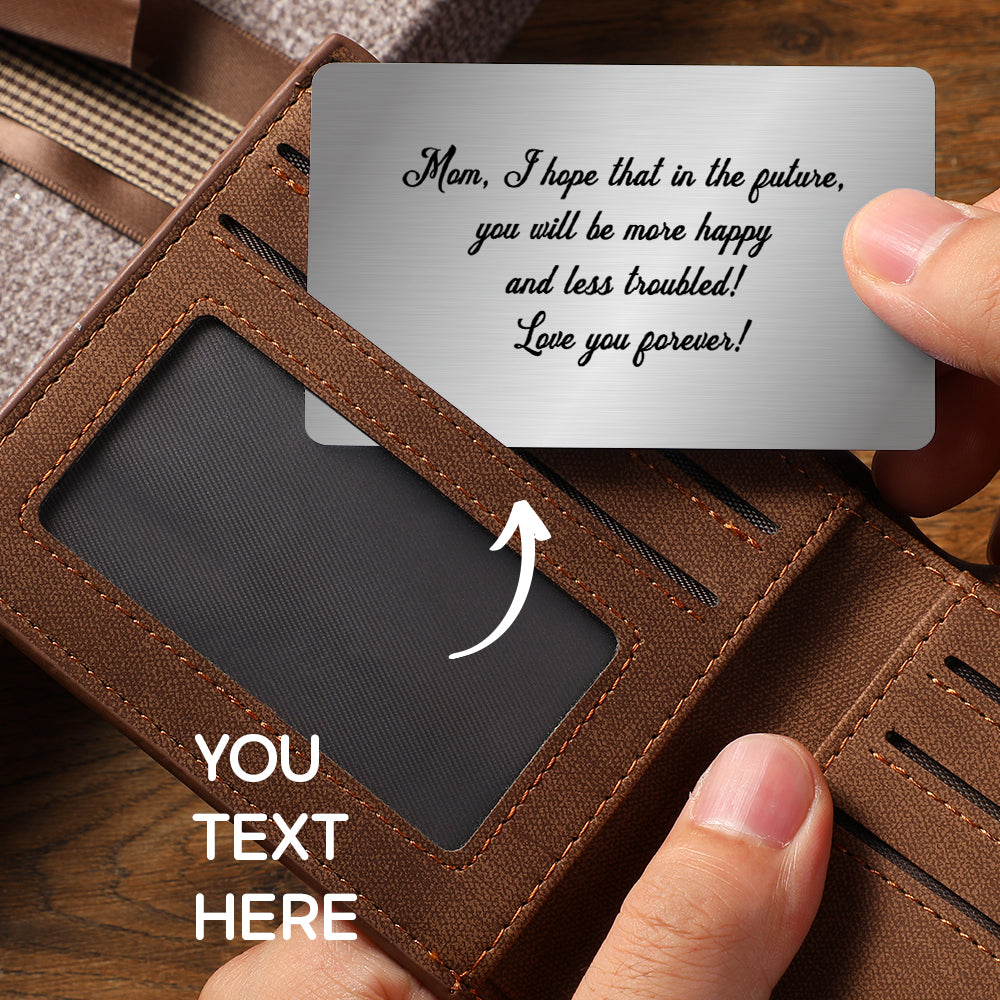 Personalisierte Edelstahl-Wallet-Karte – Ein besonderes Erinnerungsstück für dein Event